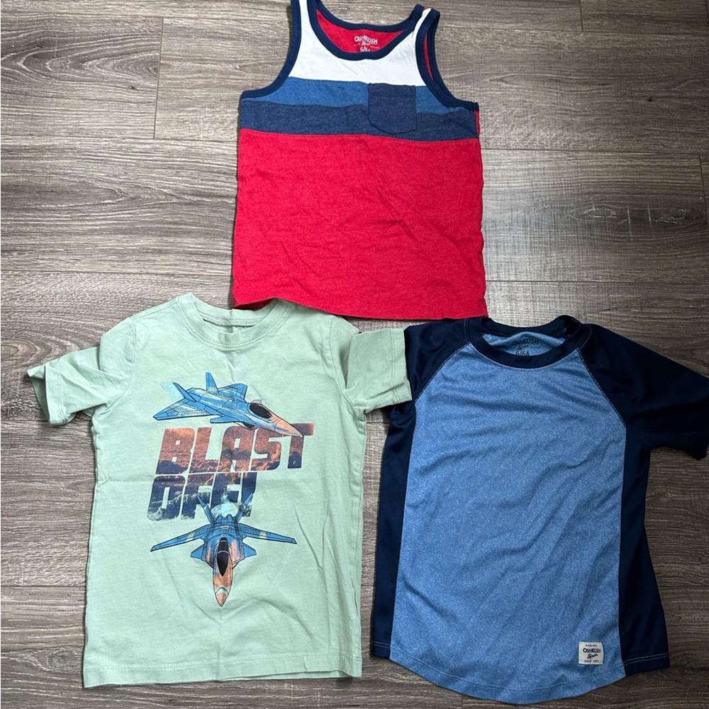 OshKosh B’Gosh Boys 6 Short Sleeve Shirts